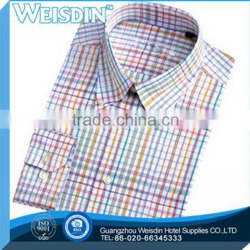 wholesale plaids red color school shirt for boys and girls