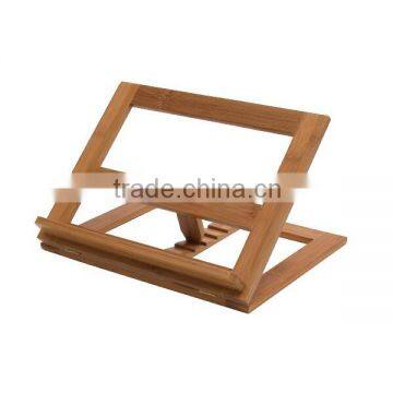 Made in China unfinished cheap handmade bamboo cookbook holder