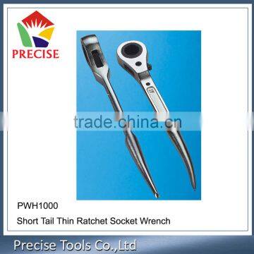 short tail thin ratchet socket wrench