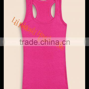plain tank top,wholesale sexy women U vest gym tank top U cotton plain tank top