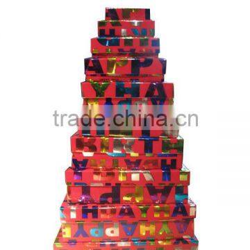 2012 New PET fresnel lens Gift Box (Happy Birthday)