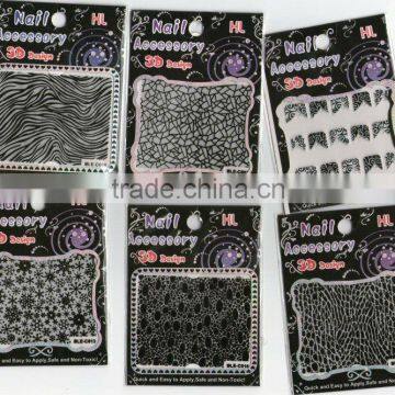 6xNail Art Manicure Decals/Stickers