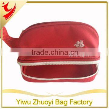 Promotion Red Cosmetic Bag Wholesale Made in 600D Polyester