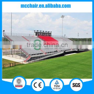 MC-PLR01 grandstand seating aluminum frame stainless steel seating bench