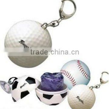 Poncho,Key Ring Rain Coat,Soccer Ball Rain Coats,Football Rain Coats,Baseball Rain Poncho