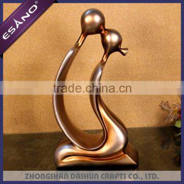 Abstract home decor lover resin sculpture