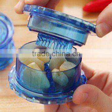 Plastic garlic press for kitchen