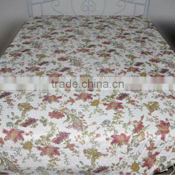 100% polyester quilt printed quilt printed bedspread