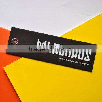 men's hang tags with sticker eyelet