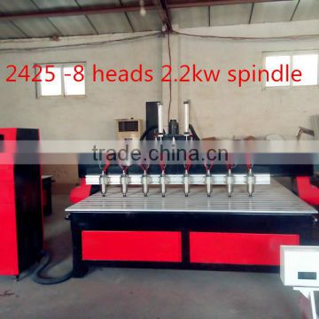 2425 -8heads servo motor cnc router machine