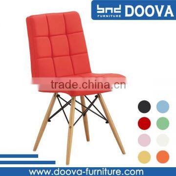 wholesale red leather wing dining chair