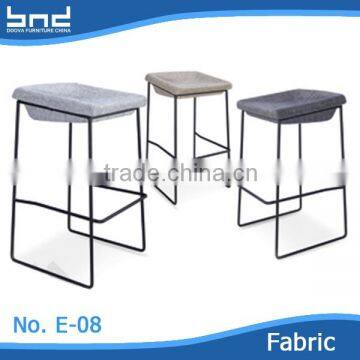 NEW DESIGN square seat and chromed legs bar chair for bar or hotel