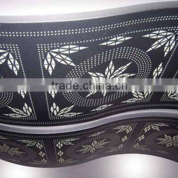 Curved perforated aluminum false ceiling panel