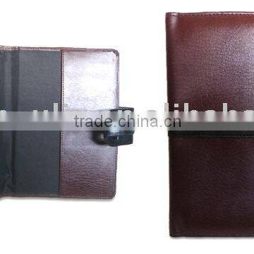 Multifunctional Notebook with PU or PVC Cover and Belt Closure