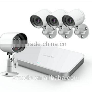 Zmodo easy set up two-way audio 720P IP Camera 4CH NVR sPoe System