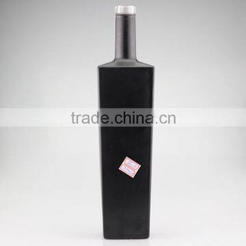 Great Capacity 700ml Paint Glass Bottles Black Olive Oil Bottles Lovely Champagne Bottle photo-3