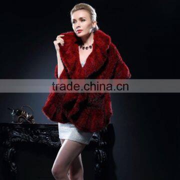 Wholesale Genuine Knitted Mink Fur Stole for Fashion Ladies with Cheap Price Stole