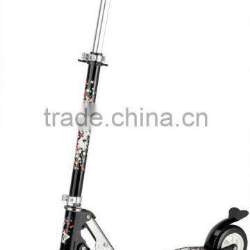 Aluminum foot scooter with 130mm rubber wheel push scooter with two wheels CE/EN-71/ASTM Approved 2015 for sale