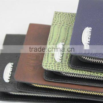 2015 Newest Style Leather Wallet, High Quality Different Leather Men's Wallet With Metal Logo Fashion Wallet photo-6