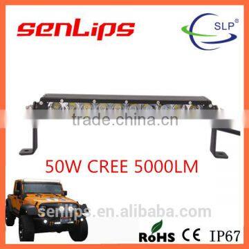12inch 50W single row light bar energy saving camping light bar for snowmobile
