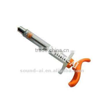 plastic steel veterinary syringe