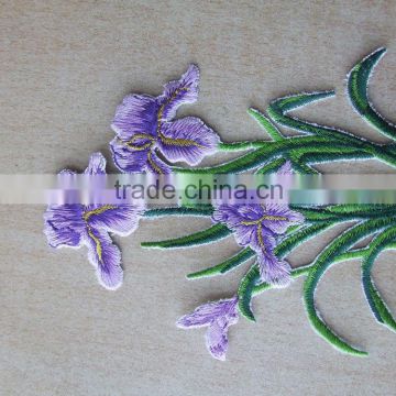 Wholesale custom high quality laser cut thermo adhesive embroidery badges