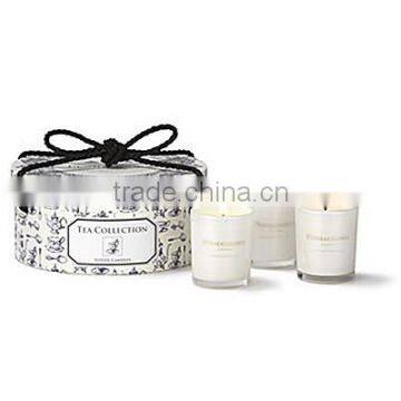 Luxury Scented Soy Gift Candle Set in Glass Jar