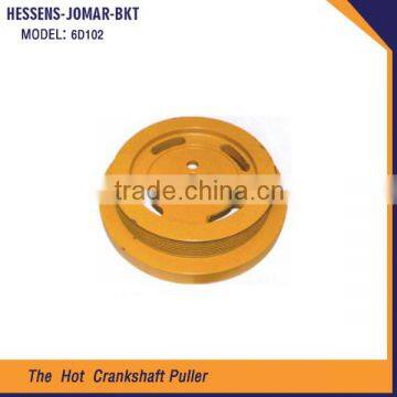 Best Selling excavator engine part crankshaft pulley for 6D102