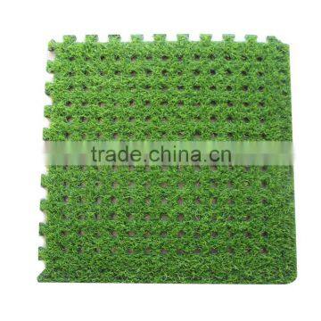 China supplier hot selling EVA foam golf grass mat with holes