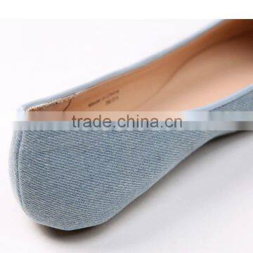 Women Shoes Fancy Denim Shoes With Metal Trim on the Bow Women Pump Shoes photo-4