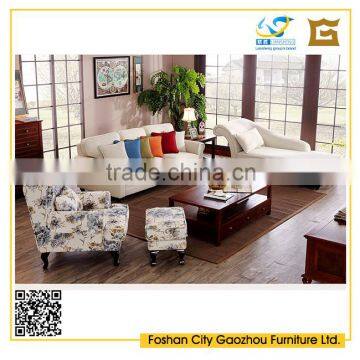 New Arrival Genuine Leather Wood or Metal Frame Structure Sofa