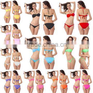 Bikini swimsuit bra chest poly swimsuit
