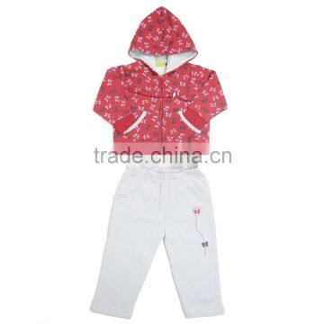 Kevince Girls Jogging Set CVC French Terry OEM Factory Directly photo-2