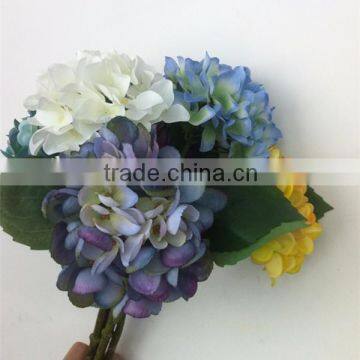 high quality flower stands for wedding single stem big silk hydrangea for sale