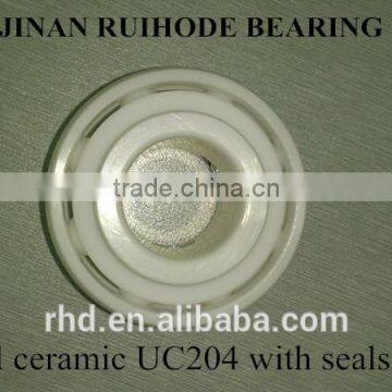 Full ceramic ZrO2 UC 204 insert bearing, used in mircowave oven