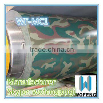 Prepainted Camouflage Color Ppgi Steel Coil for Army Wall Panel