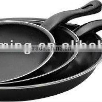 carbon steel 3pcs frying pan set