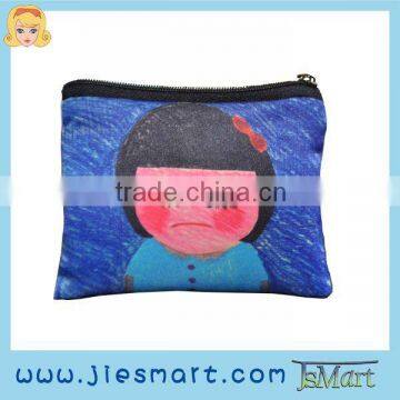 JSMART digital printing bags Change purse kid doodling giftware