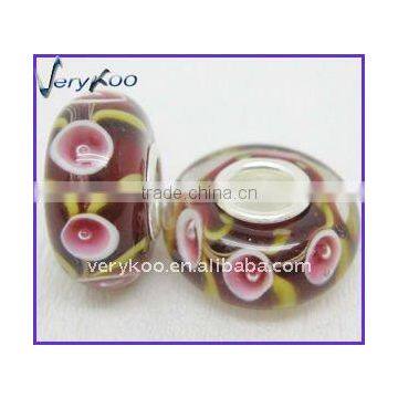 Single Core Flower Lampwork Murano Glass Beads (FCH-B025)