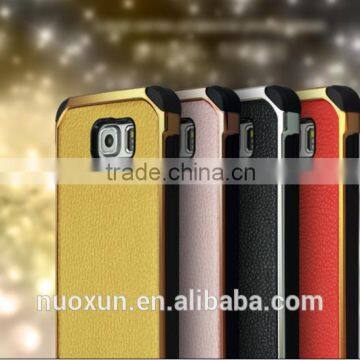 Luxuly Accessories Anti-slip&abrasion Soft TPU Hard PC Electroplating cell phone case for Galaxy note5