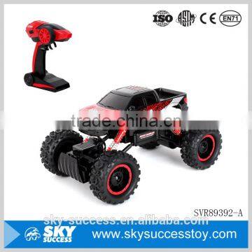 The unique safety red four-wheel climbing long distance remote control car boys play racing car games
