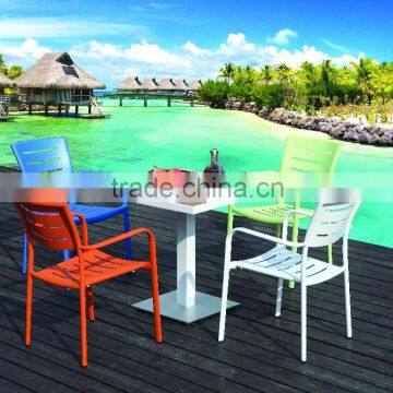 Outdoor Garden Furniture Aluminium Marble Dining Table Set