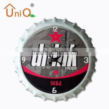 Bar new artistic clock faces bottle wall clock