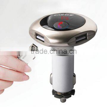 car bluetooth fm transmitter with bluetooth car charger 5V 2.5A