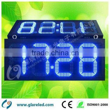 12 inch led digital wall Timer Digital Race Clock with Economical temperature senor.