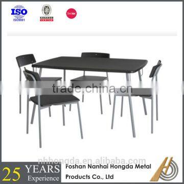 Iron Frame Wooden Dining Table photo-2