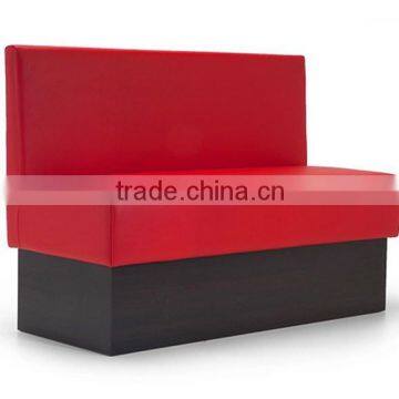 Factory price red fabric booth banquette seating restaurant furniture for sale