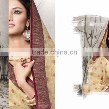 buy beige lace work sarees online