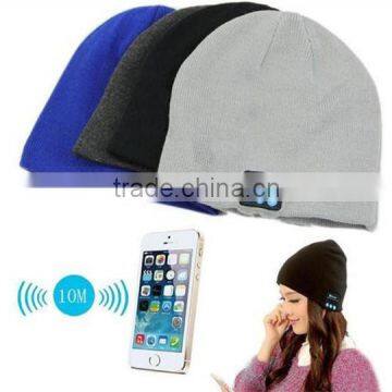 Hot! Unisex Smart Wireless Bluetooth Music Winter Warm Knitted Beanie Hat Headphones Cap with Handsfree Earphone