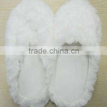 Household winter keep warm soft plush fleece indoor soft slippers